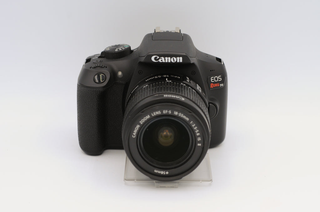 Canon Rebel T6 with EF-S 18-55mm lens