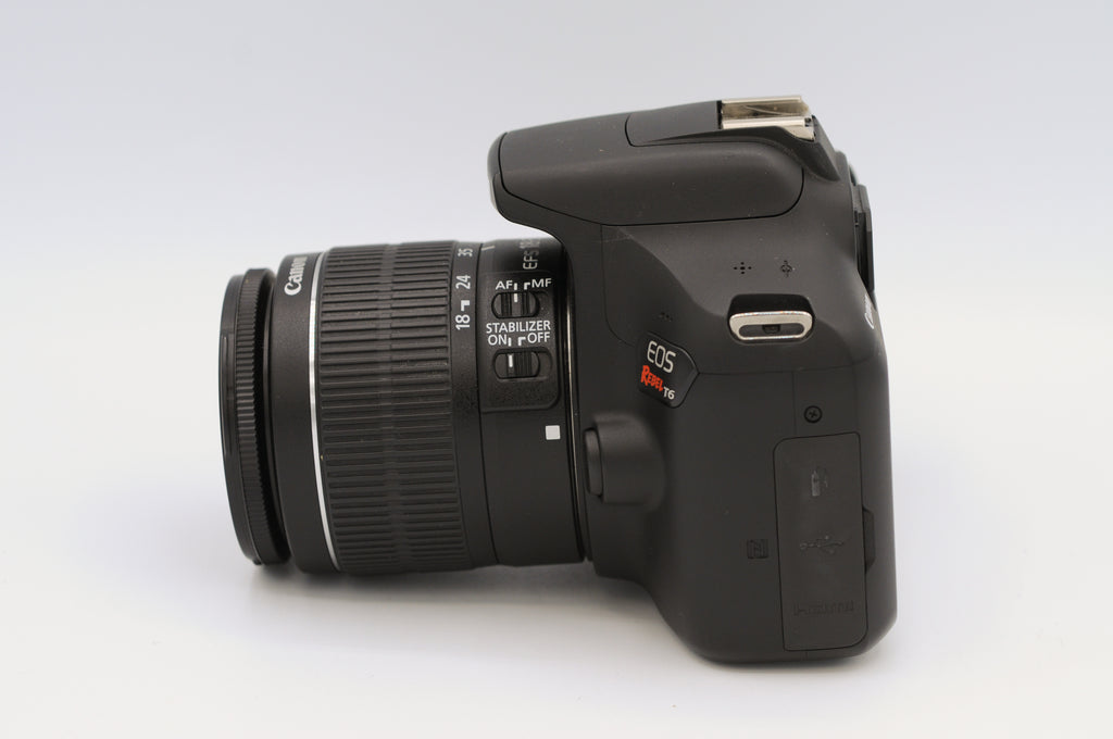 Canon Rebel T6 with EF-S 18-55mm lens