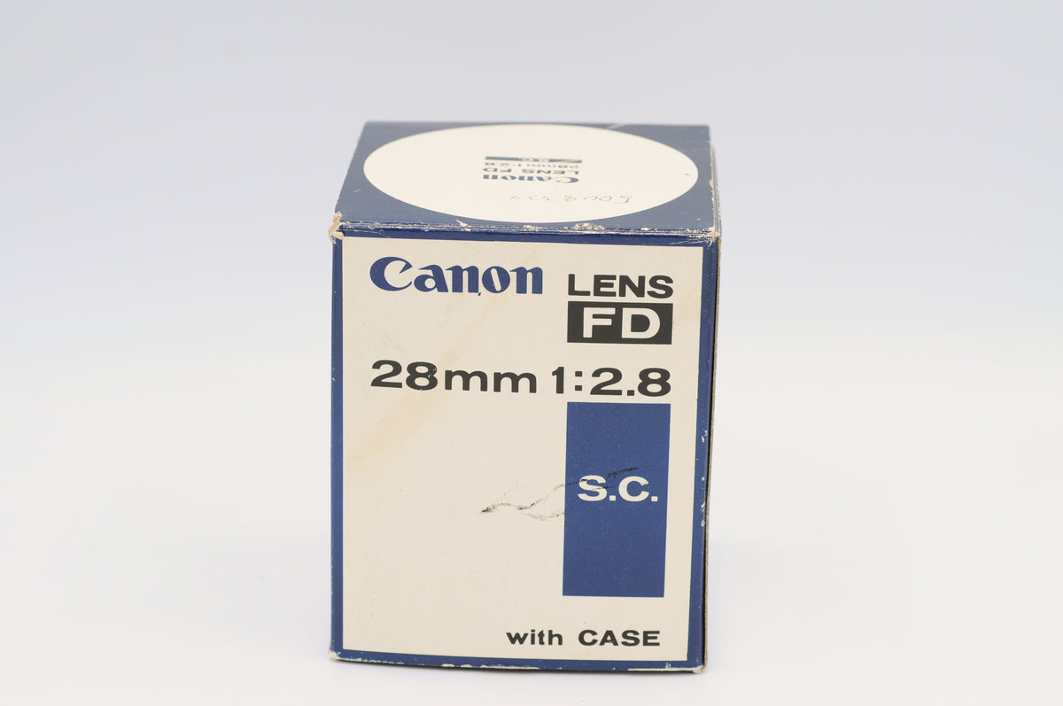 Canon FD 28mm f2.8 S.C.